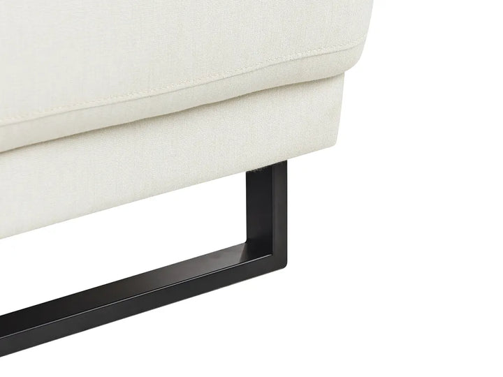 Corner Sofa 4 Seater Fabric Off-White Right Hand Ninja