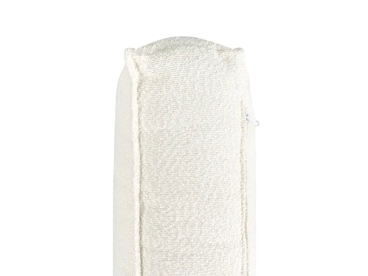 Corner Sofa Boucle Off-White with Ottoman Left Hand Edyth