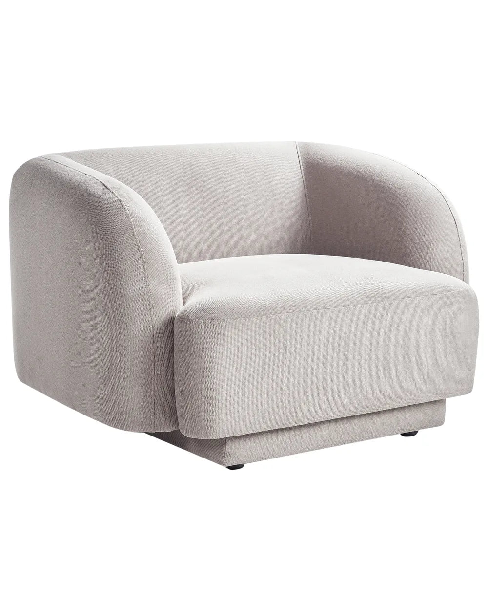 Gray armchair on a white background