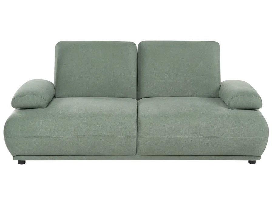 Green sofa on a white background