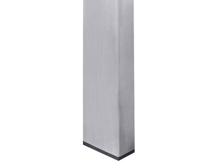 Cosoleto Garden Dining Table 180 cm 90 cm Marble Effect Glass White