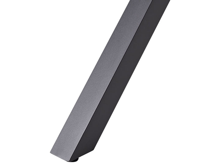 Fanes Extending Garden Dining Table 184/242 cm 90 cm Metal Graphite Grey