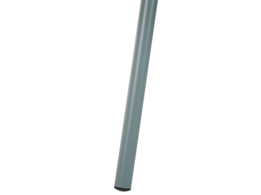 Calvi Garden Dining Table 160 cm 90 cm Metal Light Blue