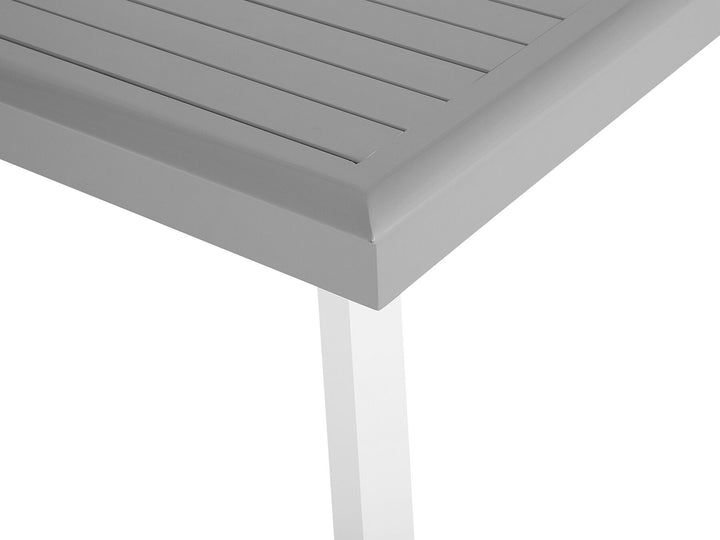 Pereta Extending Garden Dining Table 175/255 cm 100 cm Metal Light Grey