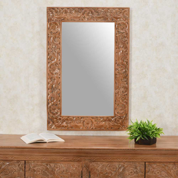 Artwork Mango Wood Mirror