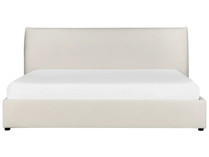 Ottoman Bed Boucle 180 x 200 cm (EU Super King) Off-White Ameire