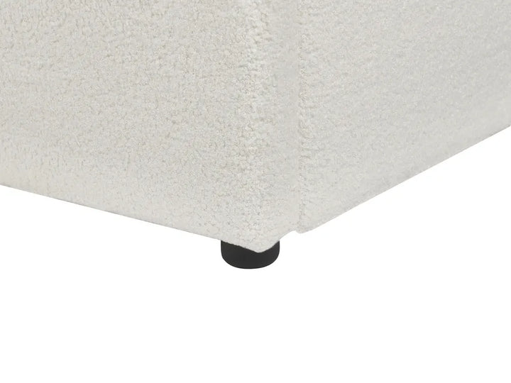 Ottoman Bed Boucle 180 x 200 cm (EU Super King) Off-White Ameire