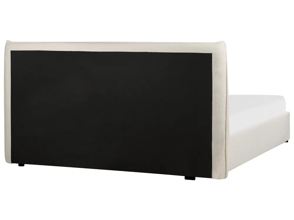 Ottoman Bed Boucle 180 x 200 cm (EU Super King) Off-White Ameire