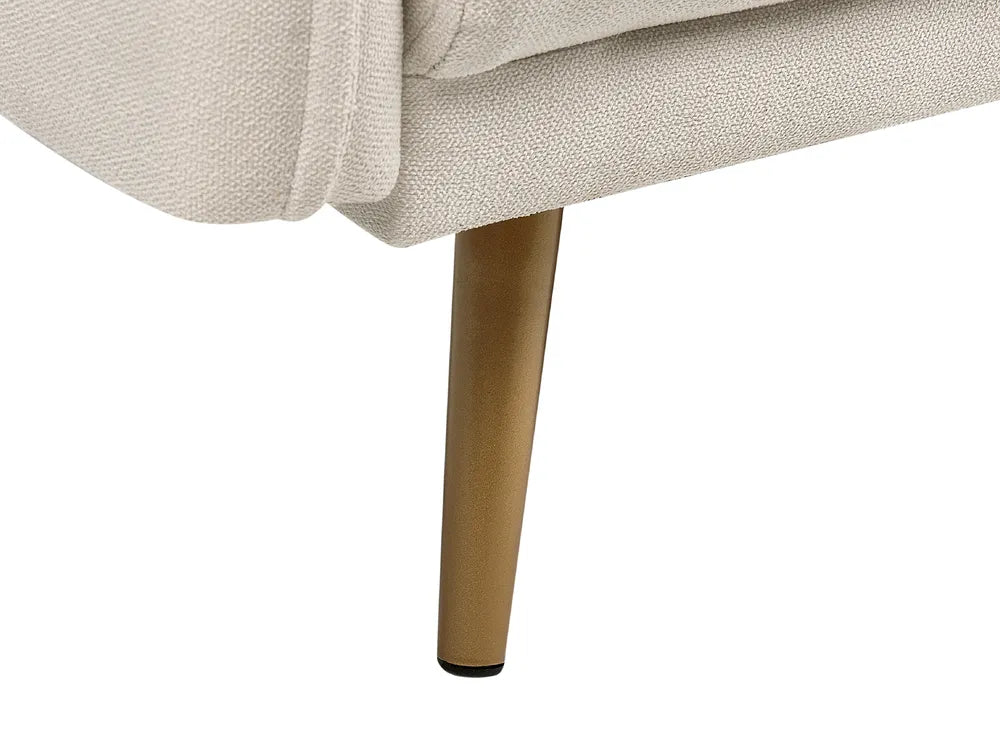 Sofa 2 Seater Fabric Light Beige Brevick
