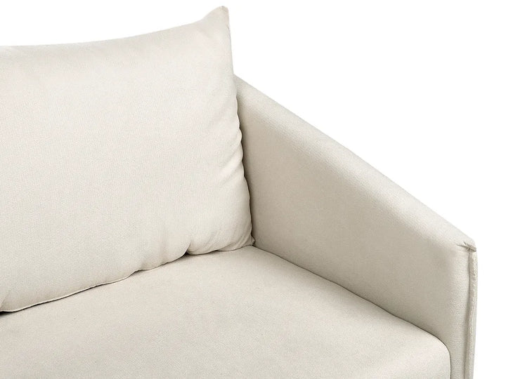 Sofa 2 Seater Fabric Light Beige Brevick
