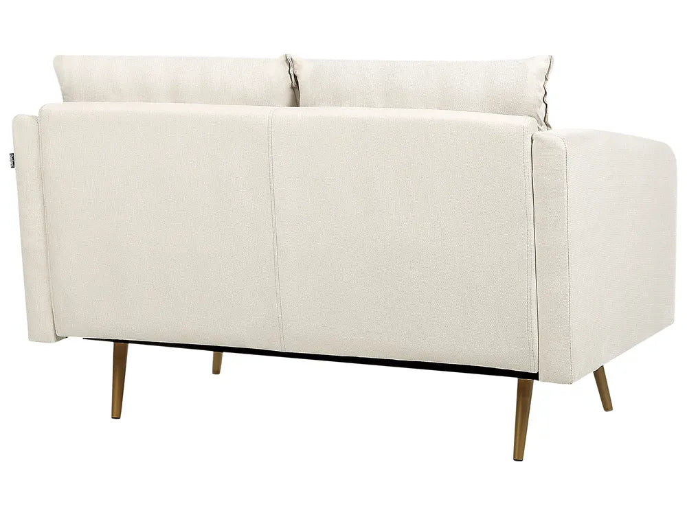 Sofa 2 Seater Fabric Light Beige Brevick