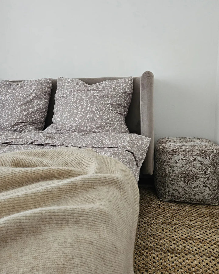 Bed Velvet 160 x 200 cm (EU King Size) Taupe Eriksay