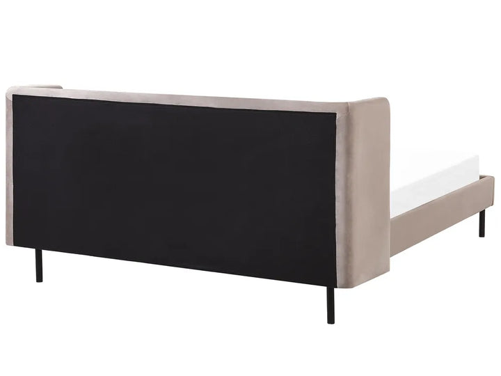 Bed Velvet 160 x 200 cm (EU King Size) Taupe Eriksay