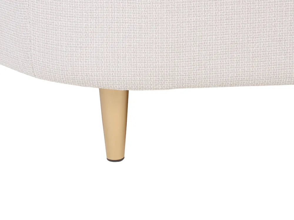 Sofa 2 Seater Fabric Light Beige Liora