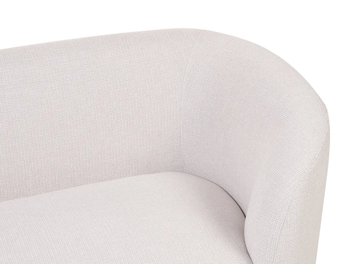 Sofa 2 Seater Fabric Light Beige Liora