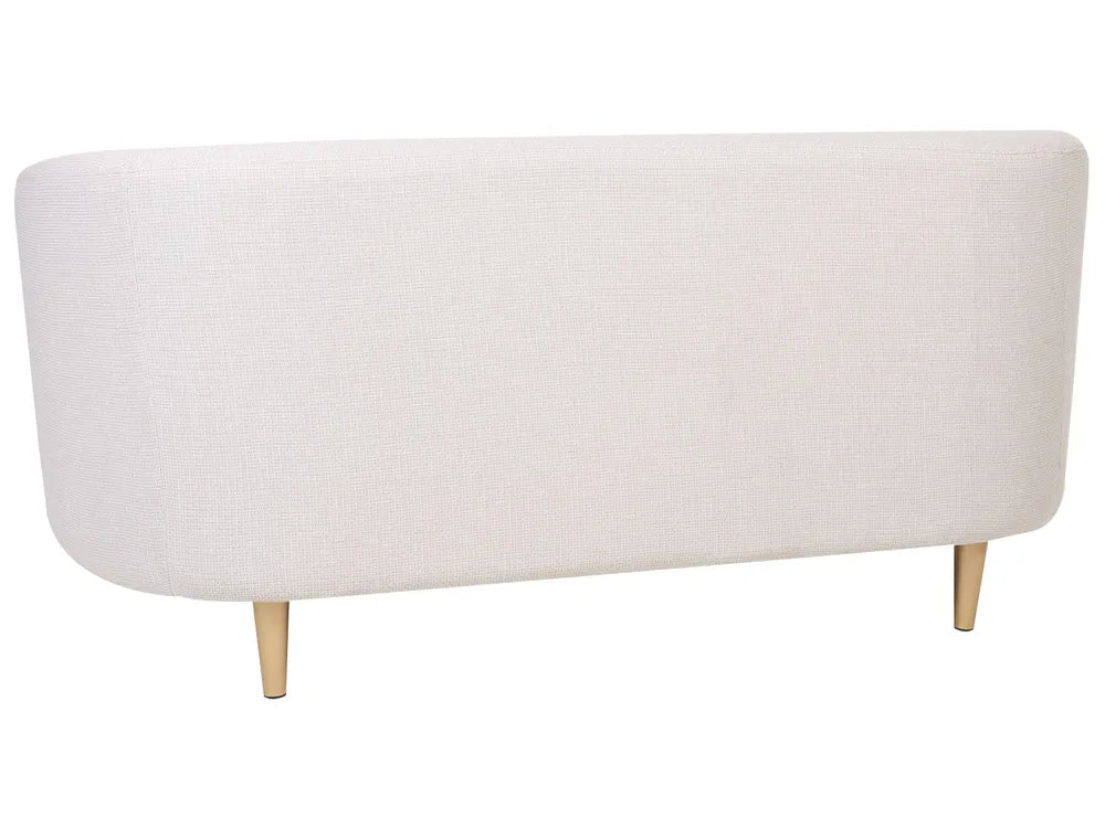 Sofa 2 Seater Fabric Light Beige Liora
