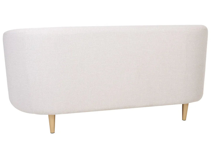 Sofa 2 Seater Fabric Light Beige Liora