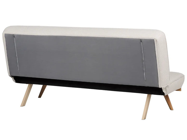Sofa Bed 2 Seater Fabric Beige Menlo