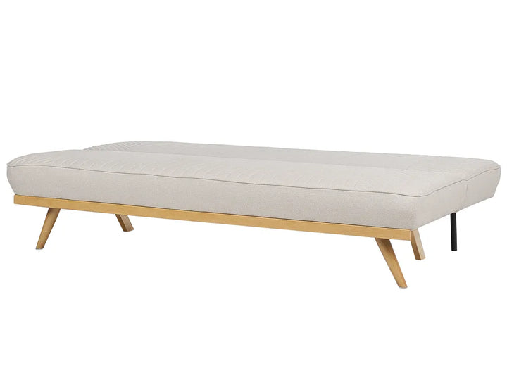 Sofa Bed 2 Seater Fabric Beige Menlo