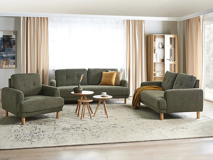 Sofa 2 Seater Corduroy Dark Green Carlan