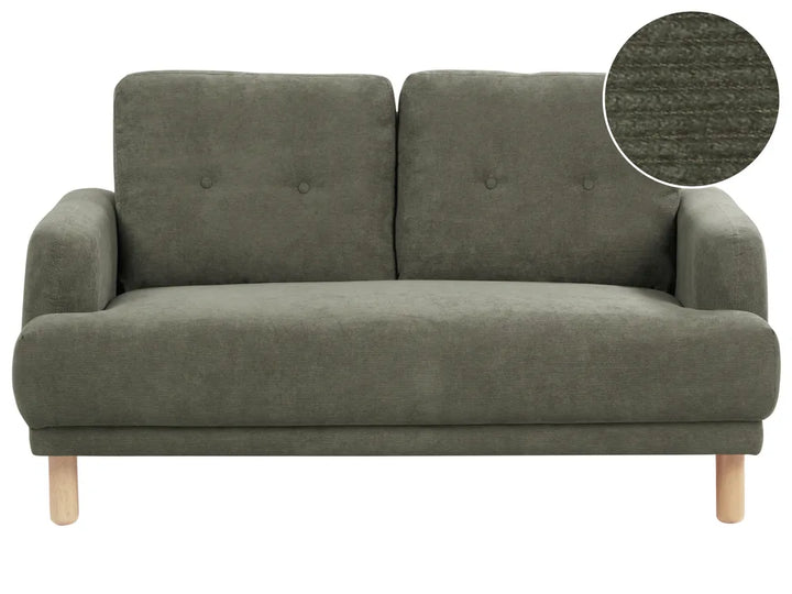 Sofa 2 Seater Corduroy Dark Green Carlan