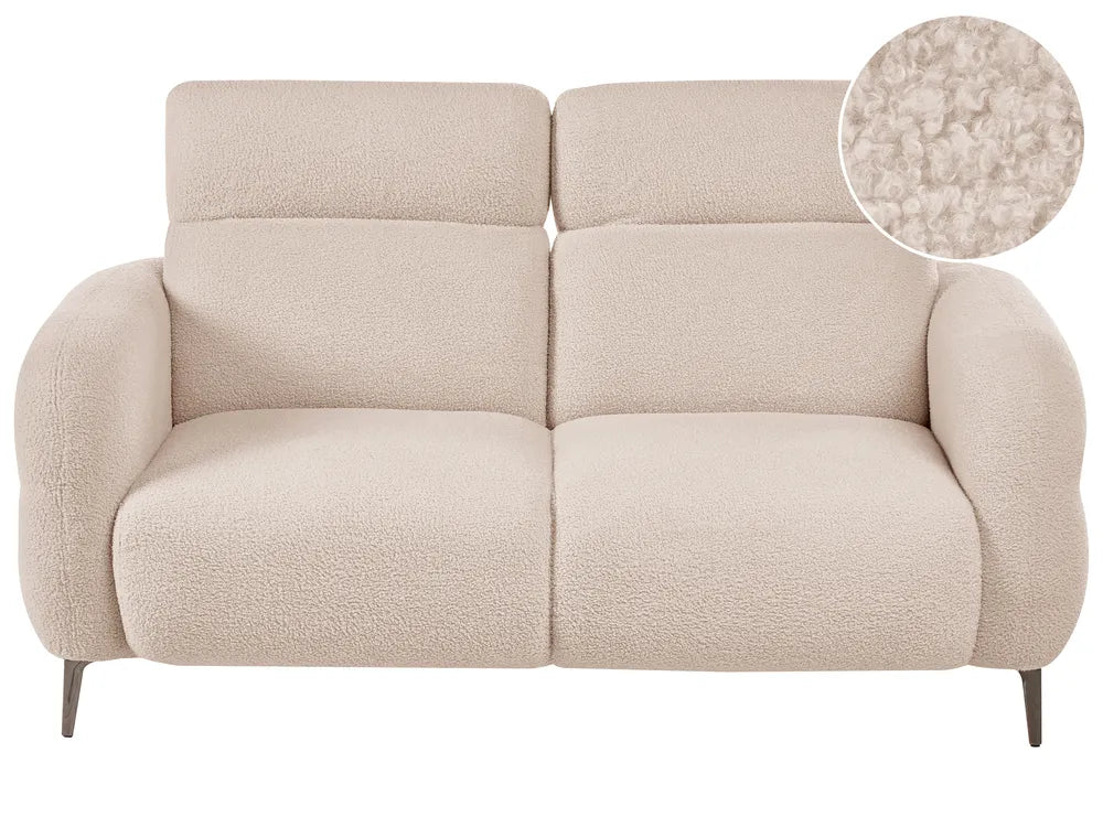 Sofa 2 Seater Boucle Beige Brytnee