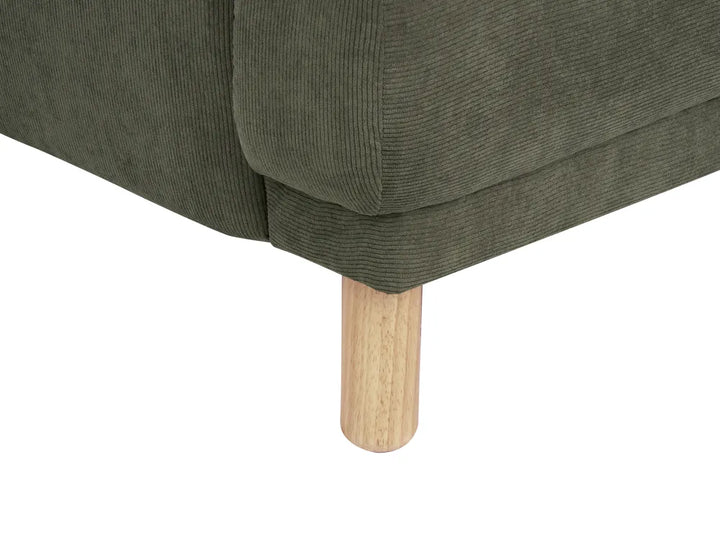 Sofa 2 Seater Corduroy Dark Green Carlan