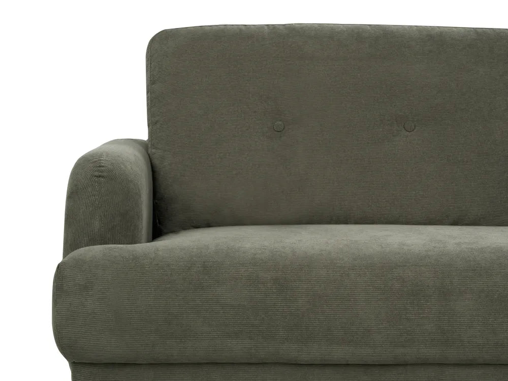 Sofa 2 Seater Corduroy Dark Green Carlan