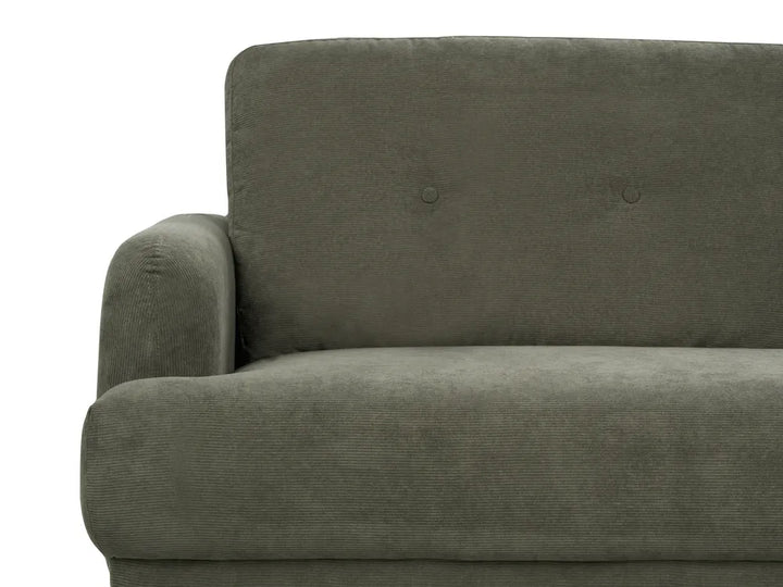 Sofa 2 Seater Corduroy Dark Green Carlan