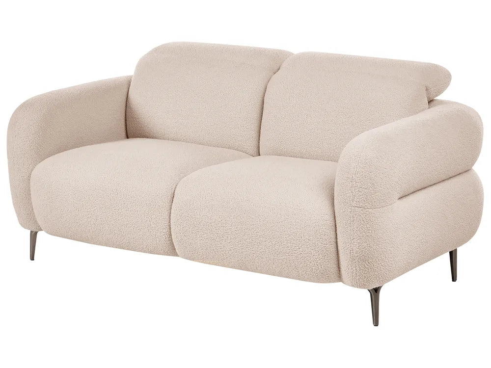 Sofa 2 Seater Boucle Beige Brytnee