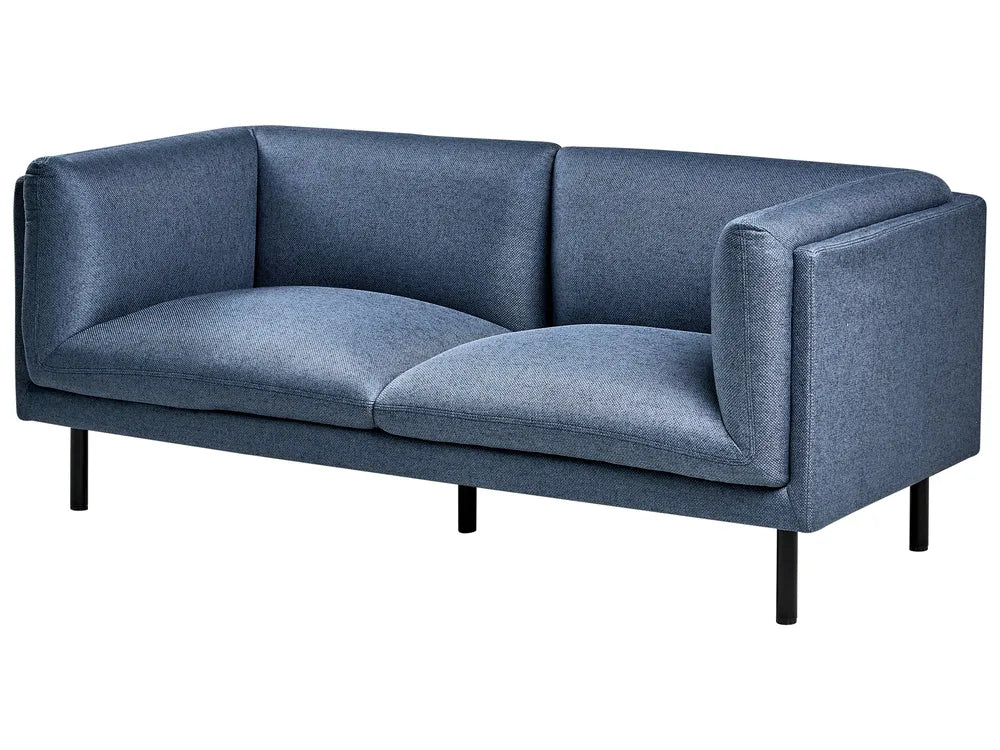 Sofa 2 Seater Fabric Dark Blue Gilardo