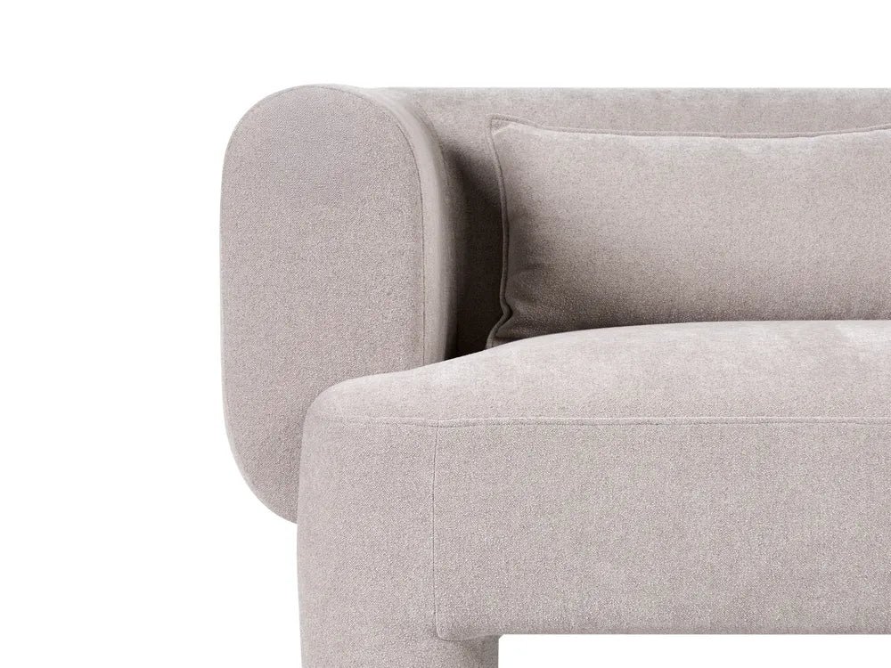 Sofa 2 Seater Fabric Beige Latichia