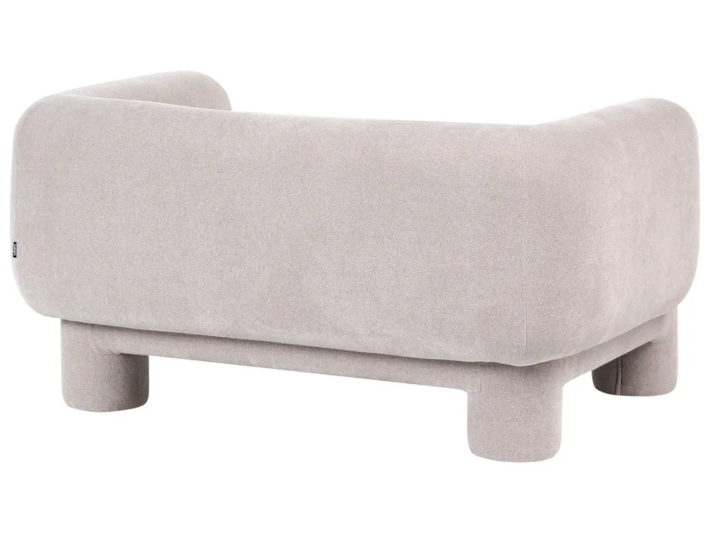 Sofa 2 Seater Fabric Beige Latichia