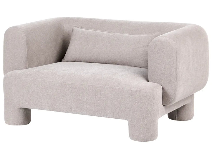 Sofa 2 Seater Fabric Beige Latichia