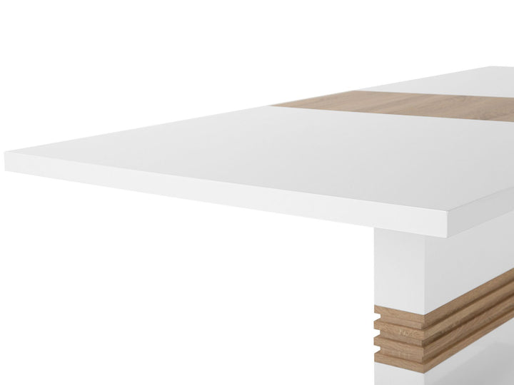 Santana Extending Dining Table 160-200 x 90 cm White