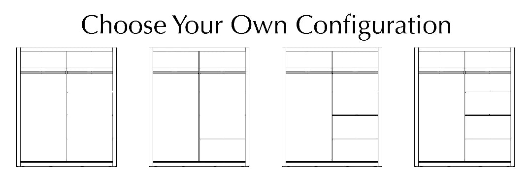 Isabella Sliding Door Wardrobe 181cm Grey Matt