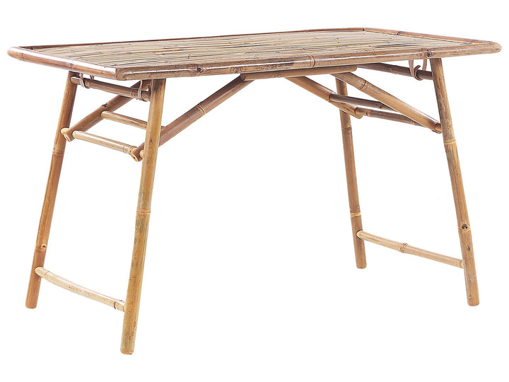 Molise Garden Dining Table 120 cm 69 cm Bamboo Wood Light Brown