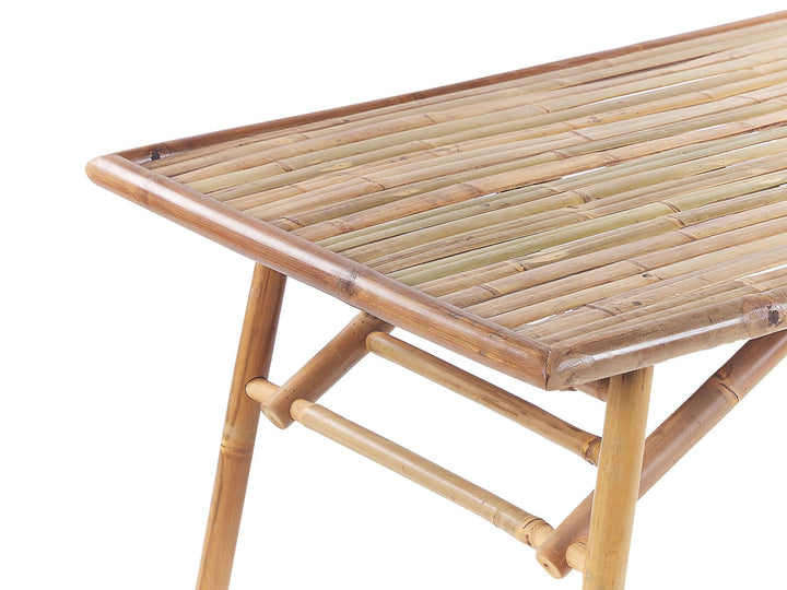 Molise Garden Dining Table 120 cm 69 cm Bamboo Wood Light Brown