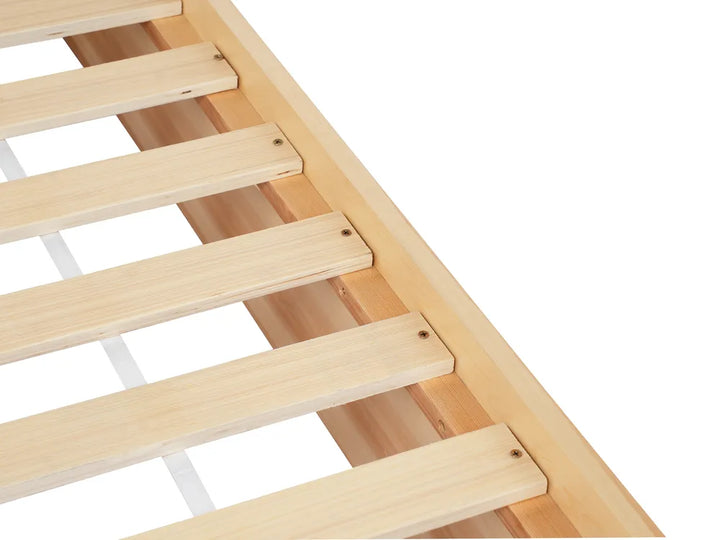 Kids Bed House Pine Wood 90 x 200 cm (EU Single) with Storage Light Brown Maranto