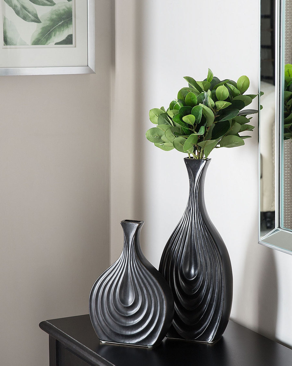 Thapsus Decorative Vase Ceramic 39 cm Black