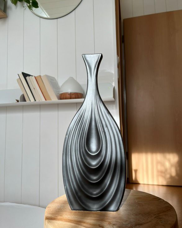 Thapsus Decorative Vase Ceramic 39 cm Black