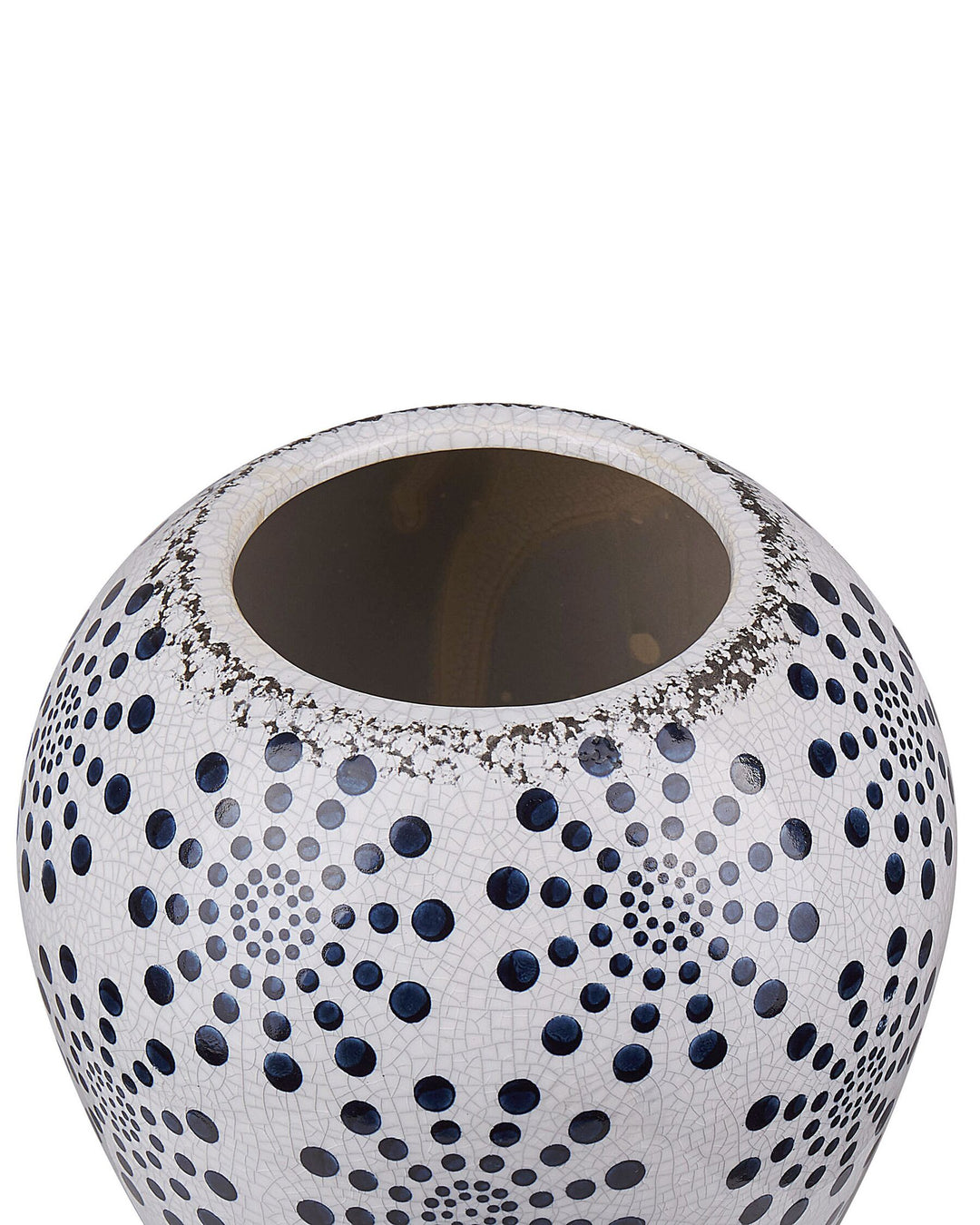 Miletos Flower Vase Stoneware 19 cm White