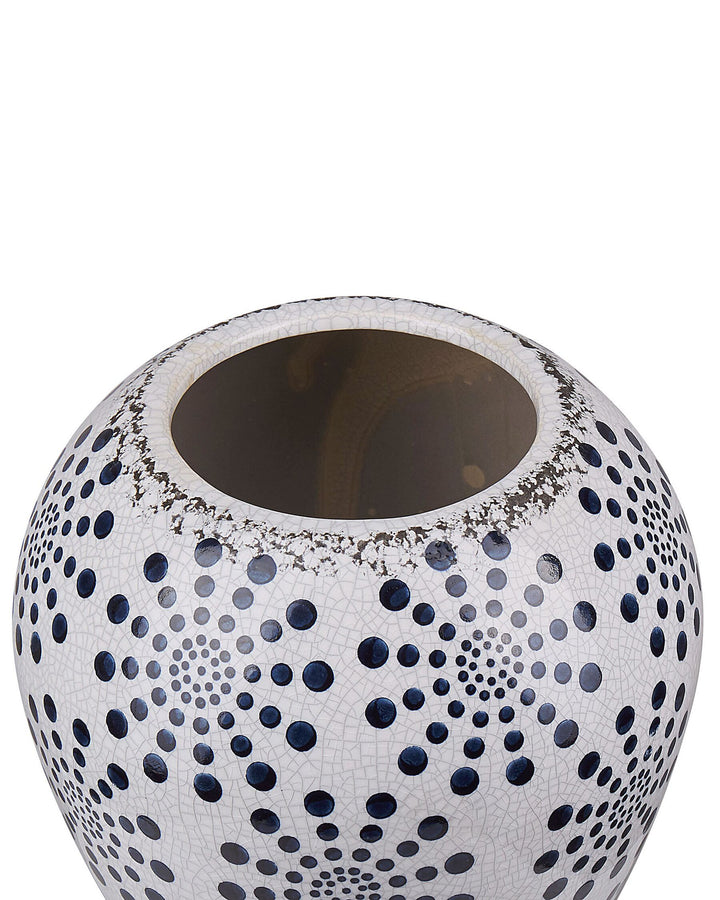 Miletos Flower Vase Stoneware 19 cm White