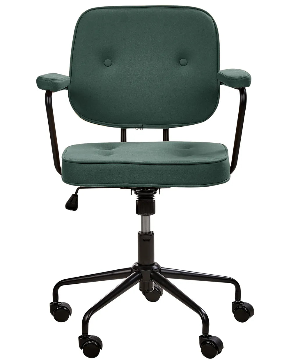 Desk Chair Fabric Dark Green Laurren