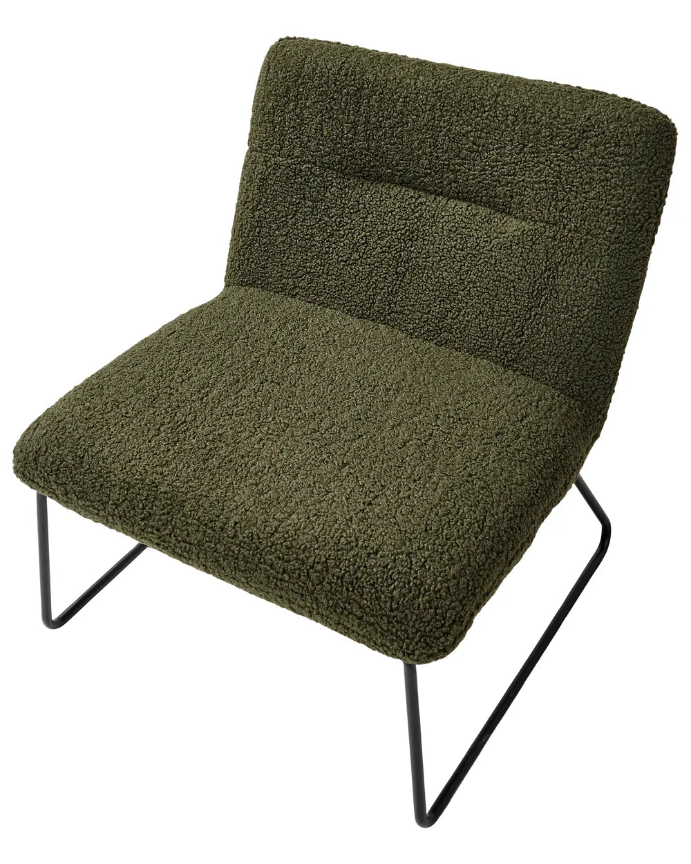 Armchair Boucle Dark Green Claire