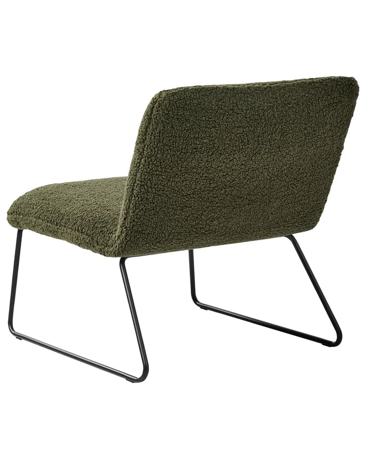 Armchair Boucle Dark Green Claire