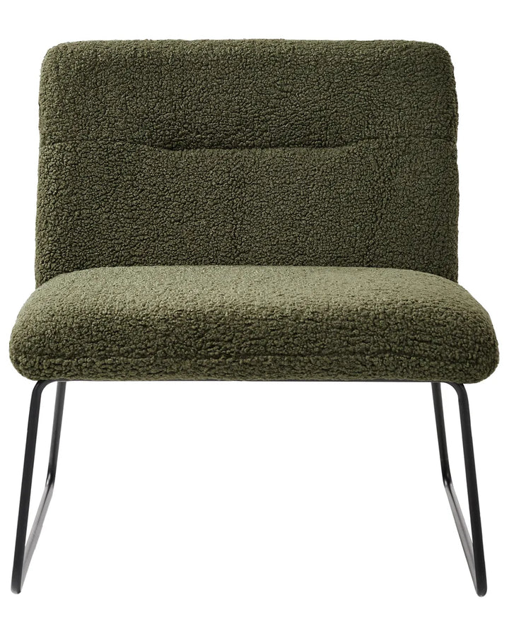 Armchair Boucle Dark Green Claire