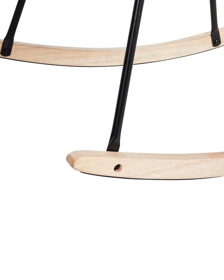 Rocking Chair Fabric Taupe Bobbi