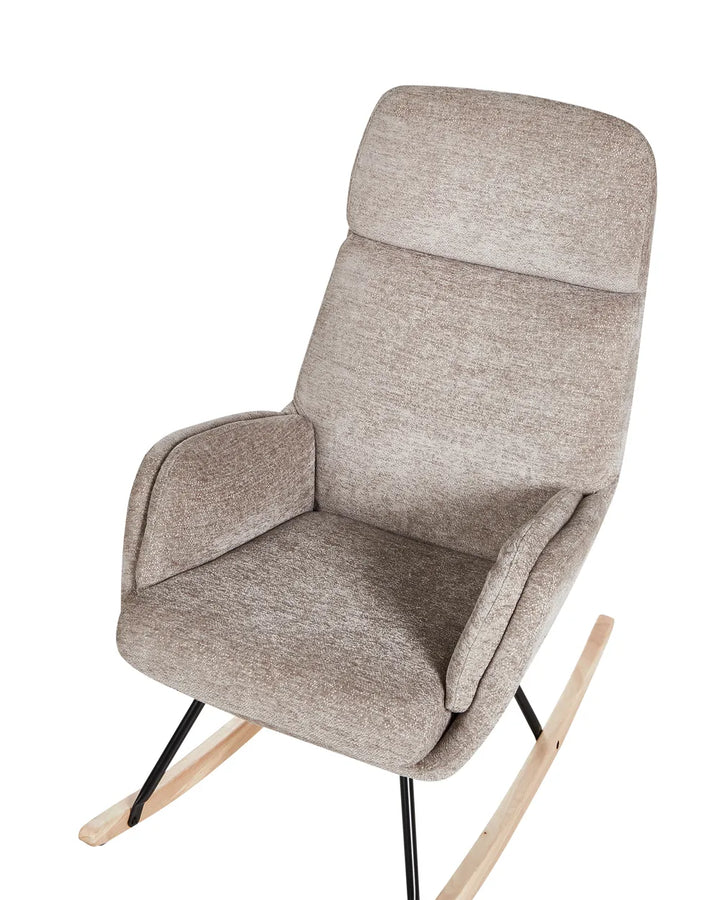Rocking Chair Fabric Taupe Bobbi