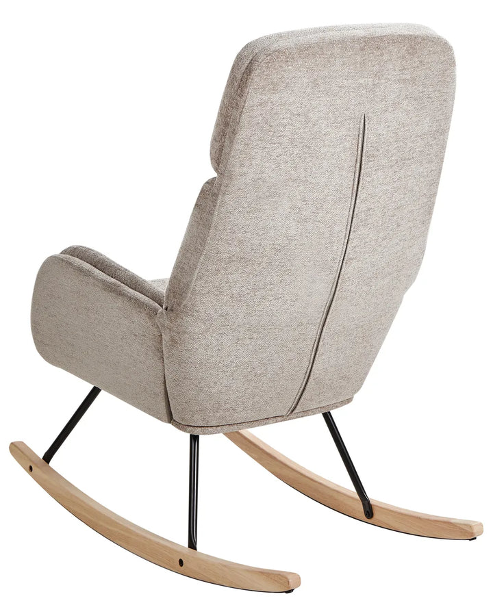 Rocking Chair Fabric Taupe Bobbi